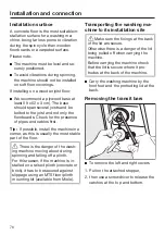 Preview for 76 page of Miele WWE760 Operating Instructions Manual