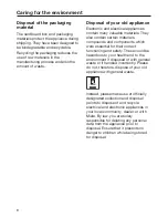 Preview for 6 page of Miele WWF 060 Operating Instructions Manual