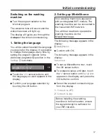 Preview for 17 page of Miele WWF 060 Operating Instructions Manual