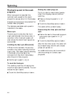 Preview for 34 page of Miele WWF 060 Operating Instructions Manual