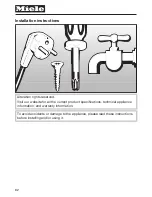 Preview for 62 page of Miele WWF 060 Operating Instructions Manual