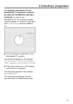 Preview for 27 page of Miele WWG 660 Operating Instructions Manual