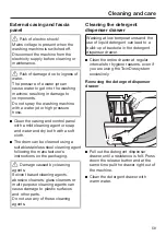 Preview for 59 page of Miele WWG 660 Operating Instructions Manual