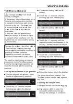 Preview for 61 page of Miele WWG 660 Operating Instructions Manual