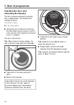 Предварительный просмотр 40 страницы Miele WWI 860 WPS Operating Instructions Manual