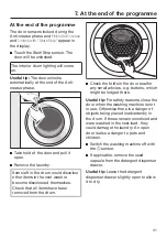 Preview for 41 page of Miele WWR 860 WPS Operating Instructions Manual