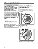 Предварительный просмотр 18 страницы Miele WWV 980 WPS Passion Operating Instructions Manual