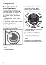 Предварительный просмотр 28 страницы Miele WXD 160 Operating And Installation Instructions