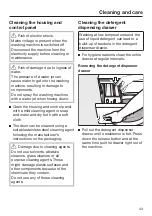 Предварительный просмотр 43 страницы Miele WXD 160 Operating And Installation Instructions