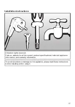 Предварительный просмотр 57 страницы Miele WXD 160 Operating And Installation Instructions