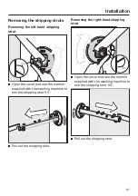 Предварительный просмотр 61 страницы Miele WXD 160 Operating And Installation Instructions