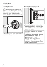 Предварительный просмотр 62 страницы Miele WXD 160 Operating And Installation Instructions