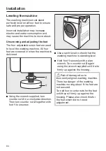 Предварительный просмотр 64 страницы Miele WXD 160 Operating And Installation Instructions