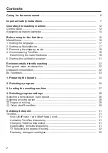 Preview for 2 page of Miele WXF 660 Operating Instructions Manual