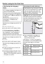 Preview for 18 page of Miele WXF 660 Operating Instructions Manual