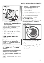 Preview for 21 page of Miele WXF 660 Operating Instructions Manual