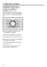 Preview for 26 page of Miele WXF 660 Operating Instructions Manual