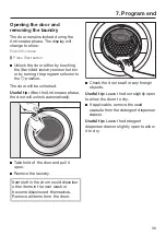 Preview for 39 page of Miele WXF 660 Operating Instructions Manual