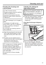 Preview for 57 page of Miele WXF 660 Operating Instructions Manual