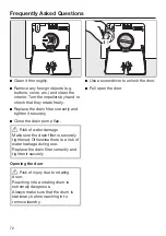 Preview for 72 page of Miele WXF 660 Operating Instructions Manual