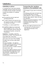 Preview for 76 page of Miele WXF 660 Operating Instructions Manual