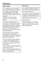 Preview for 86 page of Miele WXF 660 Operating Instructions Manual