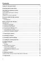 Preview for 2 page of Miele WXR 860 Operating Instructions Manual