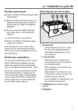 Preview for 71 page of Miele XKM 3200 WL PLT Operating Instructions Manual