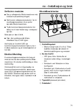 Preview for 79 page of Miele XKM 3200 WL PLT Operating Instructions Manual