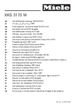 Preview for 1 page of Miele XKS 3170 W Installation Instructions Manual