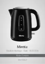 Preview for 6 page of Mienta EK20720A Instruction Manual