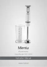 Preview for 1 page of Mienta Essentials HB11201A Instruction Manual