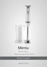 Preview for 7 page of Mienta Essentials HB11201A Instruction Manual