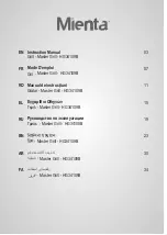 Preview for 2 page of Mienta HG34109B Instruction Manual