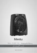 Предварительный просмотр 20 страницы Mienta Nero FH36119A Instruction Manual