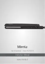 Mienta Sleek HS24207A Instruction Manual предпросмотр