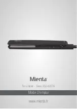 Preview for 5 page of Mienta Sleek HS24207A Instruction Manual