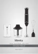 Mienta Vitesse HB11422A Instruction Manual preview