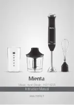 Preview for 60 page of Mienta Vitesse HB11422A Instruction Manual