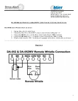 Mier DA-052 Instructions preview