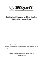 Preview for 1 page of Migali C-RB24-LP Operating Instructions Manual