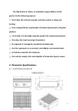 Предварительный просмотр 6 страницы Migali C-RB24-LP Operating Instructions Manual