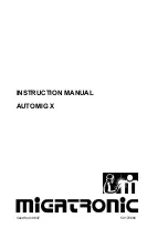 Предварительный просмотр 1 страницы Migatronic Automig 140 Mono X Instruction Manual