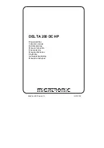 Preview for 1 page of Migatronic Delta 200 DC HP PFC Instruction Manual