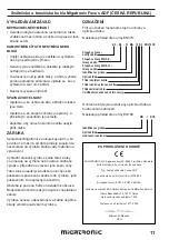 Предварительный просмотр 11 страницы Migatronic FOCUS ADF Instruction Manual