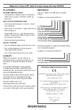 Предварительный просмотр 23 страницы Migatronic FOCUS ADF Instruction Manual