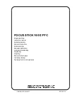 Preview for 1 page of Migatronic FOCUS STICK 160E PFC Instruction Manual