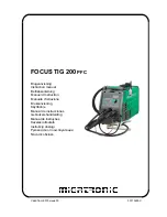 Предварительный просмотр 1 страницы Migatronic Focus Tig 200 AC/DC Instructions Manual