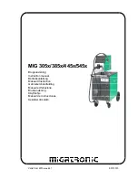 Preview for 1 page of Migatronic MIG 305x C Instruction Manual