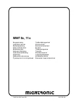 Migatronic MWF 11x Instruction Manual preview